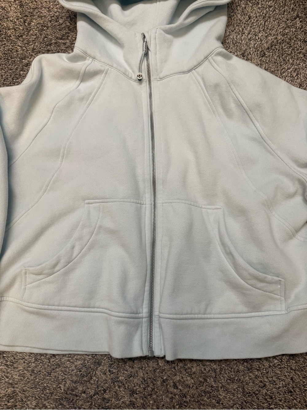Lululemon Pale Blue Full-Zip Scuba - Picture 5 of 8